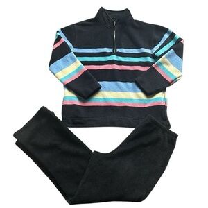 Vintage Catalina Striped Terrycloth Multicolor Tracksuit Size Medium